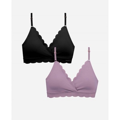 Women's Wo's 2-pack Laser Wire Free Bra With Scallop Edge - Danskin