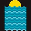 Men's Design By Humans Sunset Waves By clingcling T-Shirt - 2 of 4
