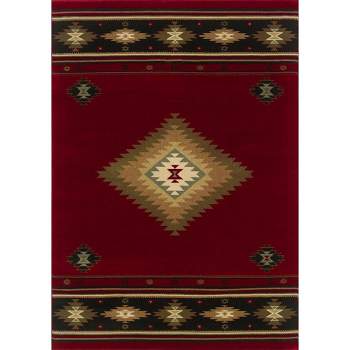 Oriental Weavers Hudson Red/Green Rug Rug Size: 7'8" x 10'10"