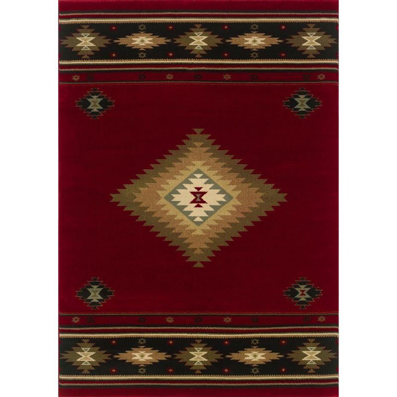 Oriental Weavers Hudson Red/Green Rug Rug Size: 7'8" x 10'10", 1 of 2