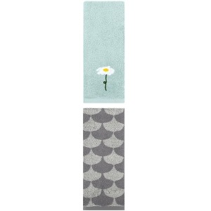 REGALWOVEN 2 Pack Soft Absorbent Cotton Hand Towel for Bathroom Home Decor - 1 of 4