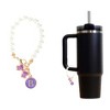 Unique Bargains Pearl Chain Bow Water Cup Pendant 1 Pc - 3 of 4