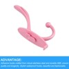 Unique Bargains Stainless Steel Durable Waterproof Adhesive Wall Mounted Coat Hooks and Hangers - 4 of 4
