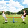 VEVOR Kids Seesaw, 100 lbs Load Capacity per Seat, Sit and Spin Teeter Totter, Swiveling 360 Degrees Rotating for Aged 3+, Orange&Blue&Yellow - 2 of 4