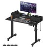 VASAGLE Electric Standing Desk with Drawers, Sit Stand Desk with Built-in Power Strip, Adjustable Height, 23.6 x 47.2 Inches - image 2 of 4