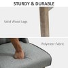Resenkos Kitchen Counter Bar Chairs, Bar Stools,Bar Height Bar Stools Set of 2, 30" Seat Height Bar Chairs with Solid Wood Footrests, Gray - 3 of 4