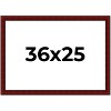 PosterPalooza | Weathered Red Picture Frame - UV Acrylic, Backing Board, Hanging Hardware Included - 2 of 4