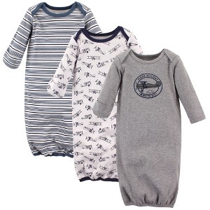 Hudson Baby Infant Boys Cotton Gowns, Aviation, Preemie/Newborn - 1 of 1