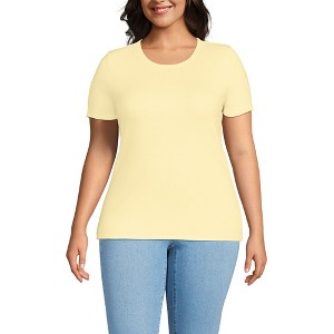 Lands' End Women's Cotton Rib T-shirt - 1 of 3