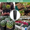 Unique Bargains Plastic Deep Drainage Holes Indoor Outdoor Gardening Plant Nursery Pots Black - 4 of 4