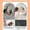 White 19 Inch Vanity Mirror with Lights, Round Large LED Vanity Mirror with Smart Touch 3 Colors Dimmable, Touch Lighting, 360° Rotation for Dressin - 3 of 4