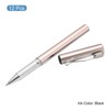 Unique Bargains Office Smooth Writing Fine Point Black Ink Roller Ball Pens 12 Pcs - 3 of 4