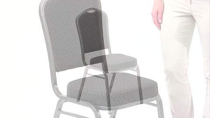 Flash Furniture HERCULES Series Crown Back Stacking Banquet Chair, 2 of 15, play video