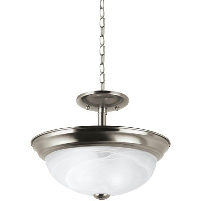 Generation Lighting Windgate 2 light Brushed Nickel Ceiling Fixture