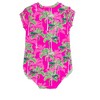 RuffleButts Girls Short Sleeve UPF50+ One Piece Rash Guard - 2 of 4