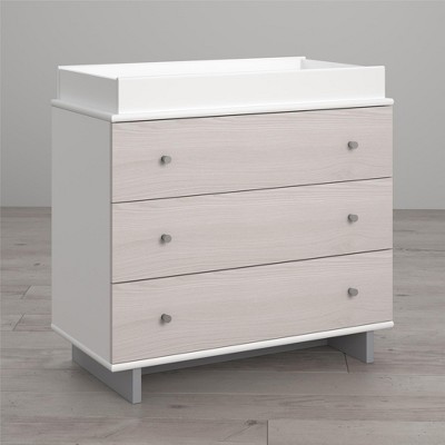Little Seeds Maple Lane Dove 3 Drawer Changing Table, White