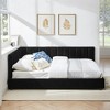 Full Size Upholstered Daybed with Comfortable Backrest and Armrests - 3 of 4