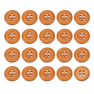 Unique Bargains Wooded Sewing DIY Craft Clothing Sewing Round Buttons 50 Pcs - 1 of 4