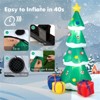 SEVOBAL Inflatable Holiday Decorations 6FT Inflatable Christmas Tree Christmas Decorations Outdoor Christmas Inflatables, Green, 18"*15"*72" - 4 of 4