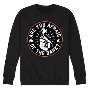 Men's - Are You Afraid of the Dark - Logo Seel Graphic Fleece Sweatshirt - 1 of 4