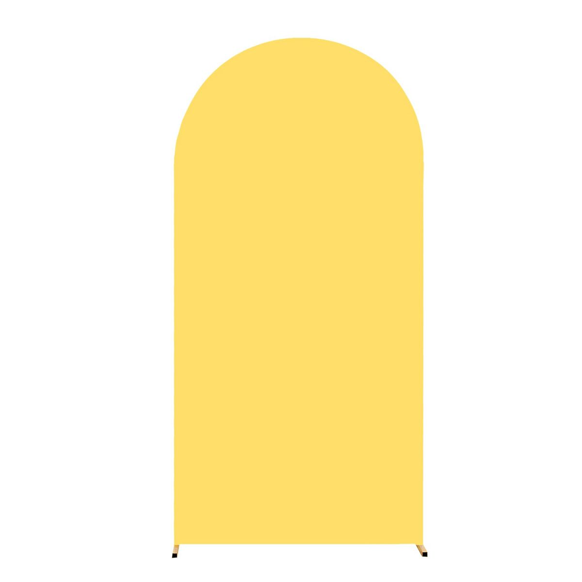 Arch Backdrop Cover Set of 3, Polyester + Spandex Stretch Fabric for 6/6.6/7.2ft Frames, Zipper Design for Wedding Party, Covers Only - thumbnail 6