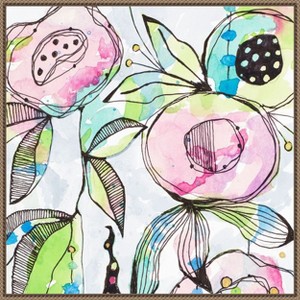 Amanti Art Blooming Summer by Krinlox Framed Canvas Wall Art - 1 of 4