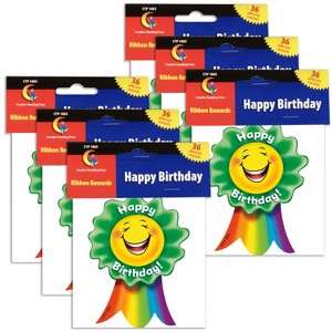 Creative Teaching Press® Happy Birthday, Ribbon Award, 36 Per Pack, 6 Packs - 1 of 3