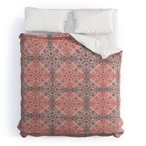 Deny Designs King Pimlada Phuapradit Salima 2 Comforter and Pillow Sham Pink - 1 of 4