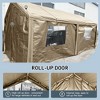 SEVOBAL Carports and Storage Sheds Heavy Duty Portable Carport Garage for Outdoor Vehicle and Equipment Protection, Beige, 238.6"*114.1"*111" - 2 of 4