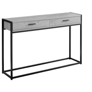 Sapphtopaz Modern Console Table with 2 Storage Drawers Narrow Entryway Table with Metal Legs & Handles TV Stands for Living Room, Entryway - 1 of 4