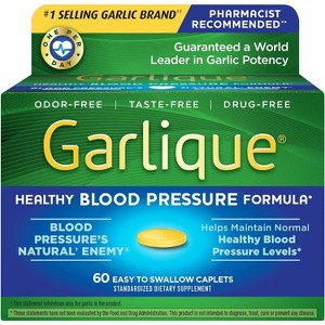 Garlique Healthy Blood Pressure Formula 60 Ct - 1 of 4