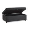 NicBex Modern 45" Linen Fabric Storage Bench with Wheels for Bedroom and Living Room - 3 of 4