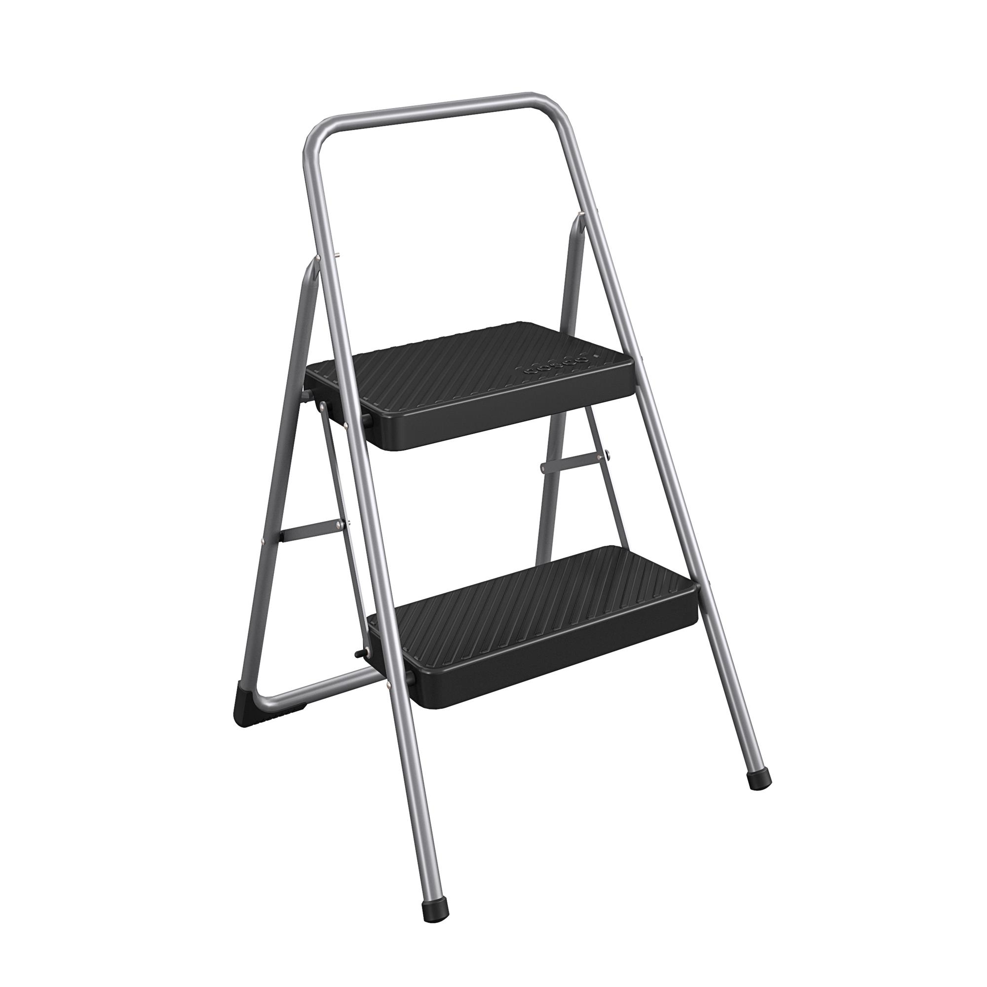COSCO Indoor 2-Step Folding Steel Step Stool