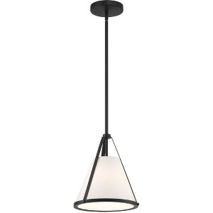 Crystorama Lighting Fulton 1 - Light Pendant in  Black - 1 of 3
