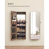 SONGMICS Jewelry Armoires Wall/Door Mount Jewelry Storage Cabinet Organizer Box Full-Length Mirror Jewelry Shelves - 4 of 4