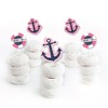 Big Dot of Happiness Ahoy - Nautical Girl - Dessert Cupcake Toppers - Baby Shower or Birthday Party Clear Treat Picks - Set of 24 - 2 of 4