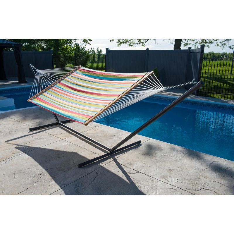 Vivere Double Quilted Fabric Hammock, 2 of 6