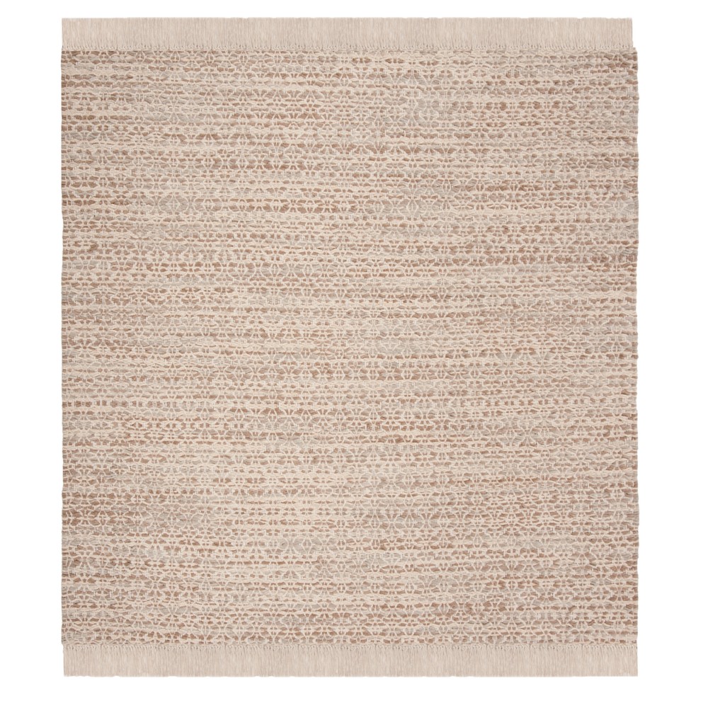 Beige/Ivory Solid Tufted Square Area Rug 6'x6' - Safavieh