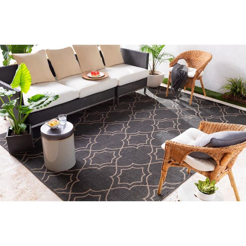 Mark & Day Liam Woven Indoor and Outdoor Area Rugs Black, 2 of 9