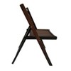 Syemin Wooden Folding Chair Set of 4, Foldable Decorative Chair for Living Room, Dining Room, Patio, Brown, 15.6"*22.8"*31" - 2 of 4