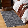 Modern Abstract Washable Rug - Thin Foldable Non-Slip TPR Backing Soft Low Pile Non-Shedding Carpet for Living Room Bedroom Minimalist Floor Mat - 2 of 4