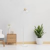 Simple Designs 55.91" Industrial Farmhouse Fusion Adjustable Cage Wire Accent Floor Lamp - 4 of 4