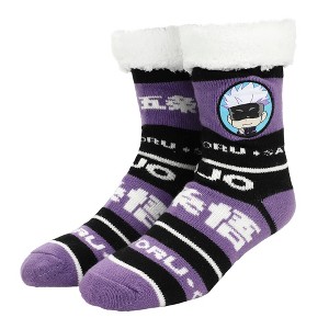 Jujutsu Kaisen Satoru Goji Women's Purple Faux Shearling Lined Crew Socks - 1 of 4