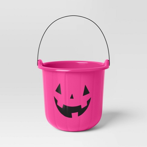 Pink bat trick or treating basket order