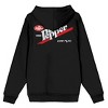 Dr. Pepper Kanji Logo Men's Black Zip-Up Hoodie - 3 of 4