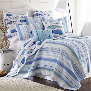 Pickford Blue Twin Comforter Set - Taupe, Blue & Cream - Levtex Home :  Target