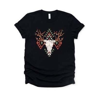 Simply Sage Market Women's Christmas Bull Short Sleeve Graphic Tee