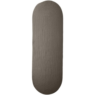 Colonial Mills Boca Raton - Gray 2 Ft x11 Ft Runner (Oval) Rug Indoor/Outdoor 100% Polypropylene