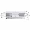 TV Stand for TV Up to 60 Inch TV Cabinet Entertainment Center with Drawers Storage Cabinets for Living Room Bedroom White - 2 of 4