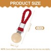 Unique Bargains Cotton Loop Wooden Clothing Towel Storage Clips 4.3" 5 Pcs - 2 of 4